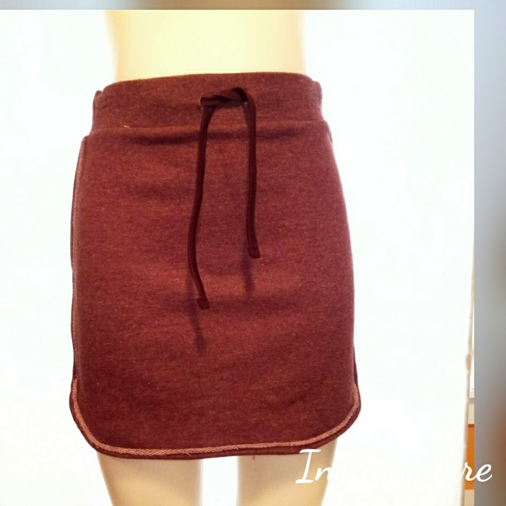 Curfew Raw Edge Athleisure Mini Skirt